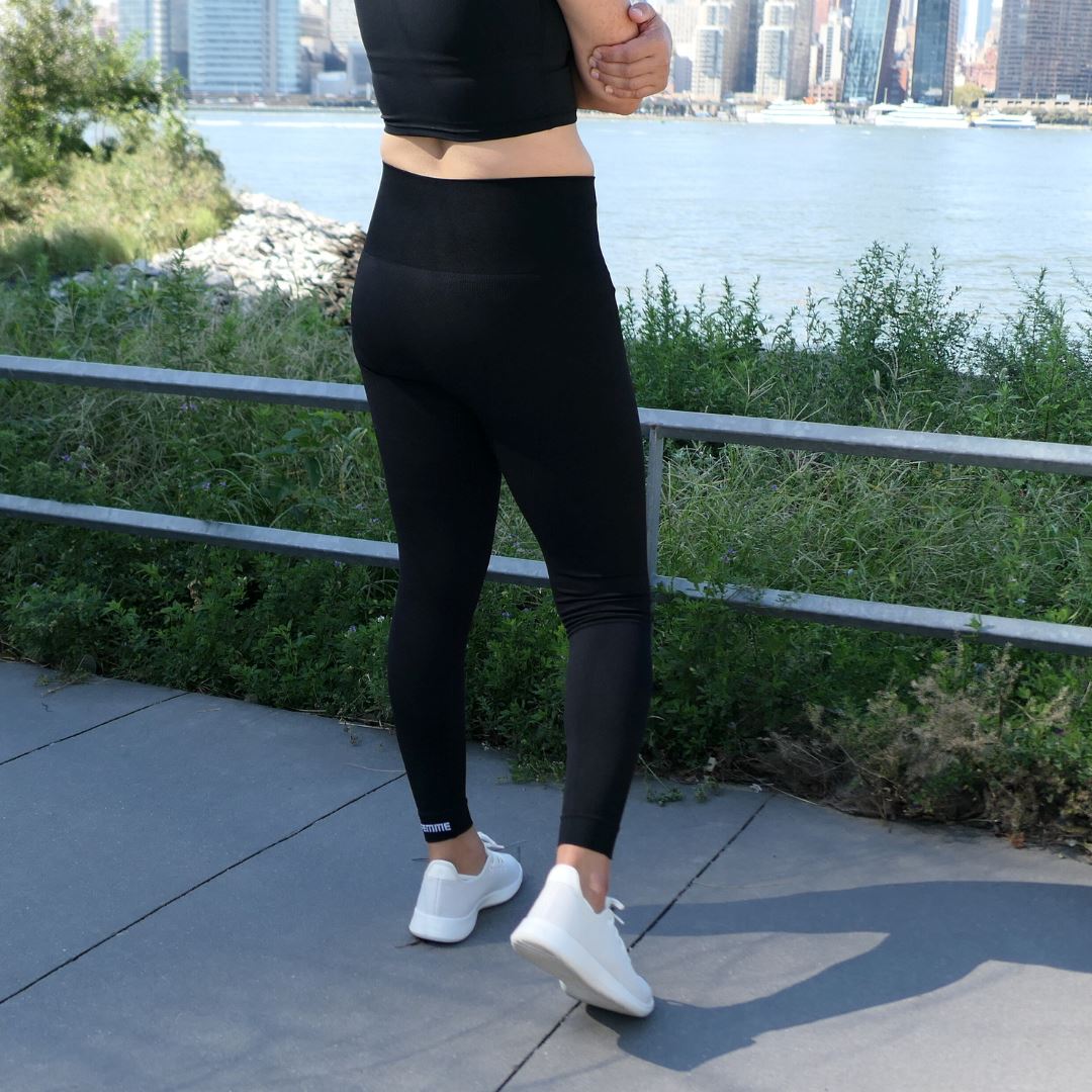 Active Leggings With Phone Pockets. Wide Waistband Athletic Leggings.  Workout Sports Full Length Moisture Wicking Legging in Black and Blue -   Ireland
